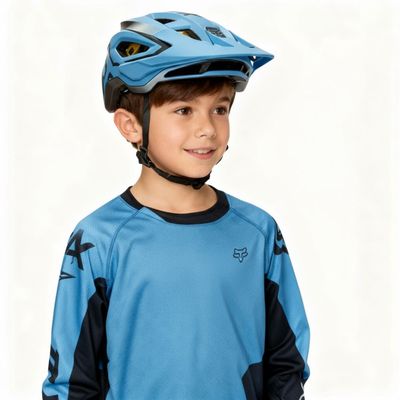 CAPACETE INFANTIL FOX SPEEDFRAME VNISH AZUL MIPS